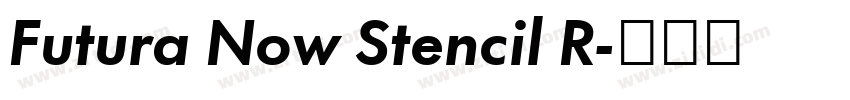 Futura Now Stencil R字体转换